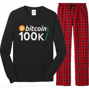 100k Bitcoin Btc To The Moon Cryptocurrency Hodl Long Sleeve Pajama Set