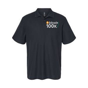 100k Bitcoin Btc To The Moon Cryptocurrency Hodl Softstyle Adult Sport Polo