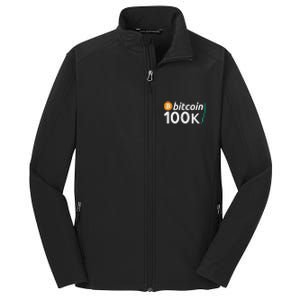 100k Bitcoin Btc To The Moon Cryptocurrency Hodl Core Soft Shell Jacket