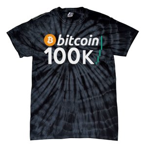 100k Bitcoin Btc To The Moon Cryptocurrency Hodl Tie-Dye T-Shirt