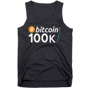 100k Bitcoin Btc To The Moon Cryptocurrency Hodl Tank Top