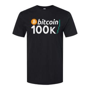 100k Bitcoin Btc To The Moon Cryptocurrency Hodl Softstyle CVC T-Shirt