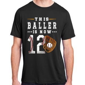 12th Birthday Baseball Boy Twelve Year Old Baseball Player Adult ChromaSoft Performance T-Shirt