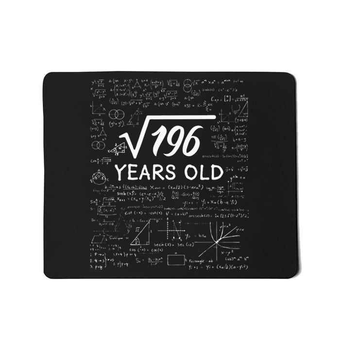 14 Birthday Boy Men Son Him Girl Funny Math 14th Birthday Mousepad