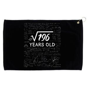 14 Birthday Boy Men Son Him Girl Funny Math 14th Birthday Grommeted Golf Towel