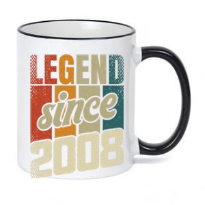 16th Birthday Boy Girl 16 Years 2008 Funny Gift 11oz Black Color Changing Mug