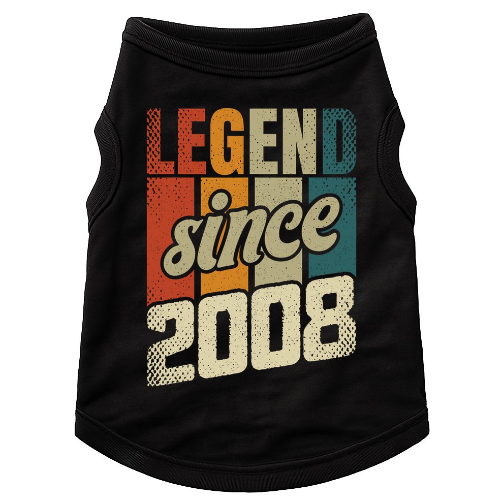 16th Birthday Boy Girl 16 Years 2008 Funny Gift Doggie Tank
