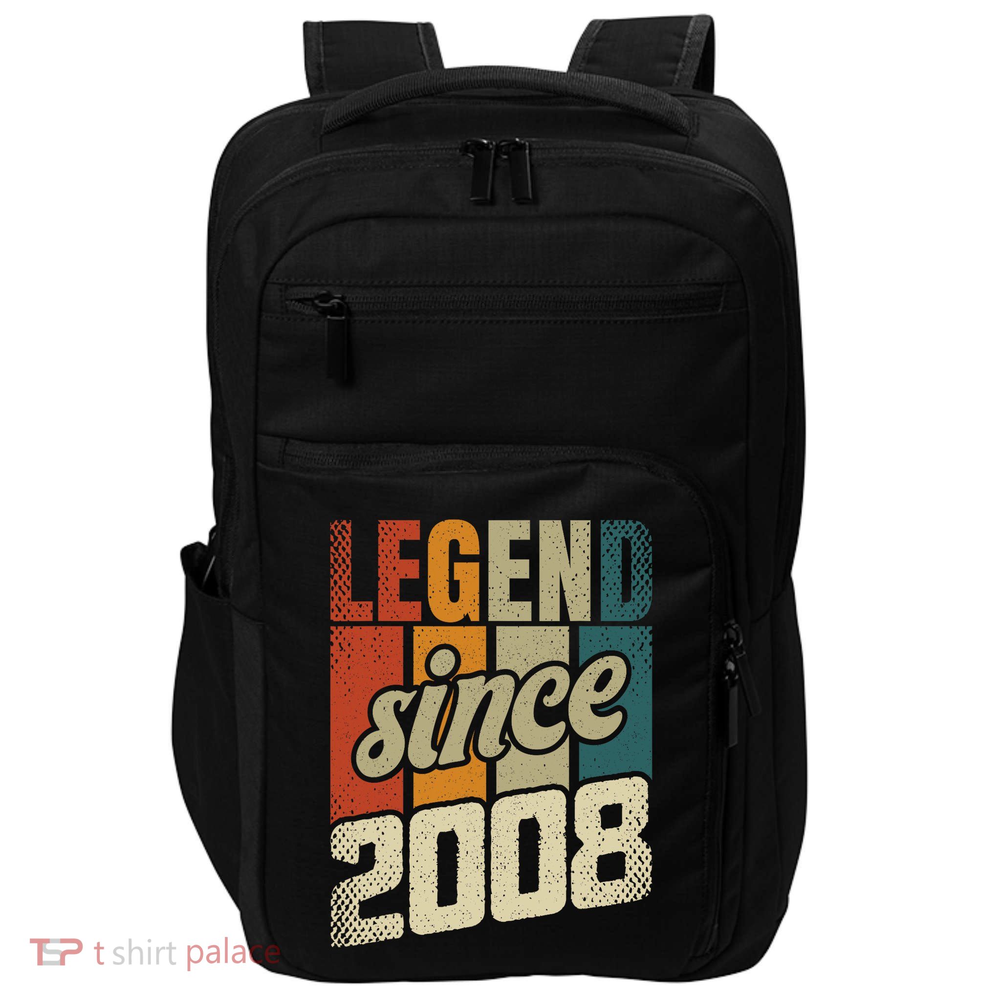 16th Birthday Boy Girl 16 Years 2008 Funny Gift Impact Tech Backpack
