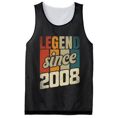 16th Birthday Boy Girl 16 Years 2008 Funny Gift Mesh Reversible Basketball Jersey Tank