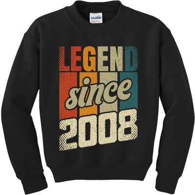 16th Birthday Boy Girl 16 Years 2008 Funny Gift Kids Sweatshirt