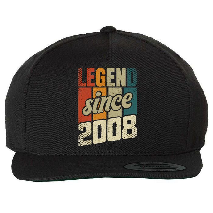 16th Birthday Boy Girl 16 Years 2008 Funny Gift Wool Snapback Cap