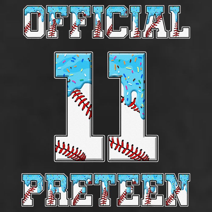 11th Birthday Baseball Drip Preteen 7 Panel Mesh Trucker Snapback Hat