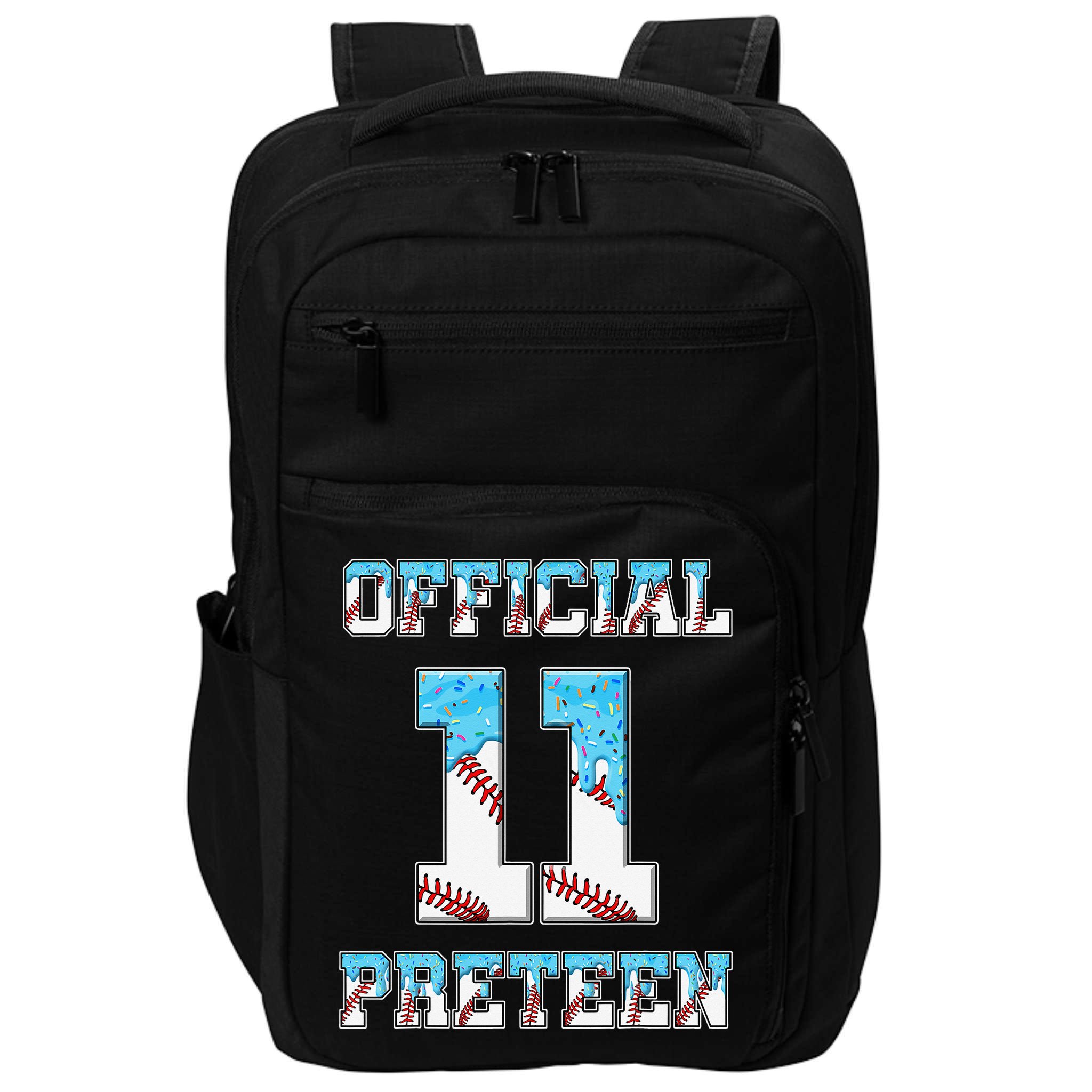 11th Birthday Baseball Drip Preteen Impact Tech Backpack