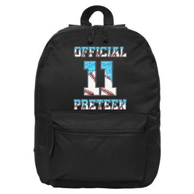11th Birthday Baseball Drip Preteen 16 in Basic Backpack