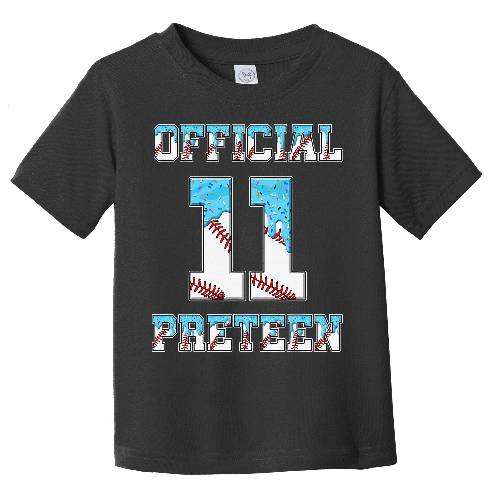 11th Birthday Baseball Drip Preteen Toddler T-Shirt