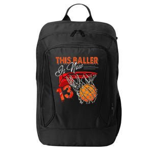 13th Birthday Basketball Funny 13 Years Old City Backpack