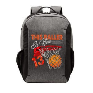 13th Birthday Basketball Funny 13 Years Old Vector Backpack