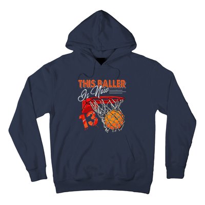 13th Birthday Basketball Funny 13 Years Old Hoodie