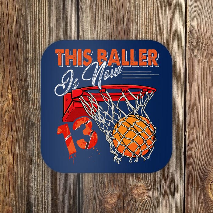 13th Birthday Basketball Funny 13 Years Old Coaster