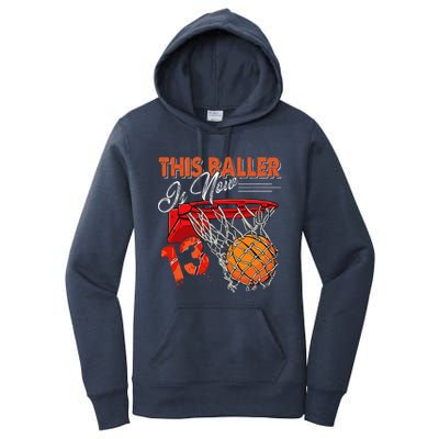 13th Birthday Basketball Funny 13 Years Old Women's Pullover Hoodie