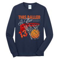 13th Birthday Basketball Funny 13 Years Old Tall Long Sleeve T-Shirt