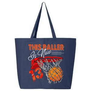 13th Birthday Basketball Funny 13 Years Old 25L Jumbo Tote