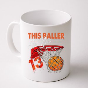 13th Birthday Basketball Funny 13 Years Old Coffee Mug