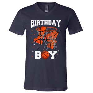 14th Birthday Basketball 14 Year Old V-Neck T-Shirt