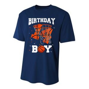 14th Birthday Basketball 14 Year Old Performance Sprint T-Shirt