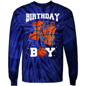 14th Birthday Basketball 14 Year Old Tie-Dye Long Sleeve Shirt