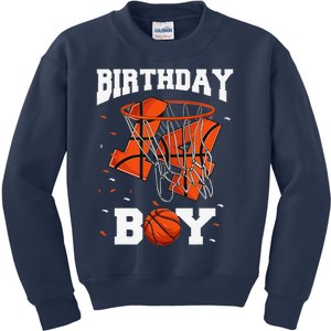 14th Birthday Basketball 14 Year Old Kids Sweatshirt