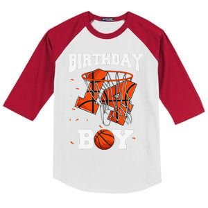 14th Birthday Basketball 14 Year Old Kids Colorblock Raglan Jersey