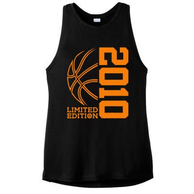 14th Birthday Basketball Limited Edition 2010 Ladies PosiCharge Tri-Blend Wicking Tank