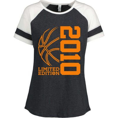 14th Birthday Basketball Limited Edition 2010 Enza Ladies Jersey Colorblock Tee