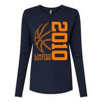 14th Birthday Basketball Limited Edition 2010 Womens Cotton Relaxed Long Sleeve T-Shirt