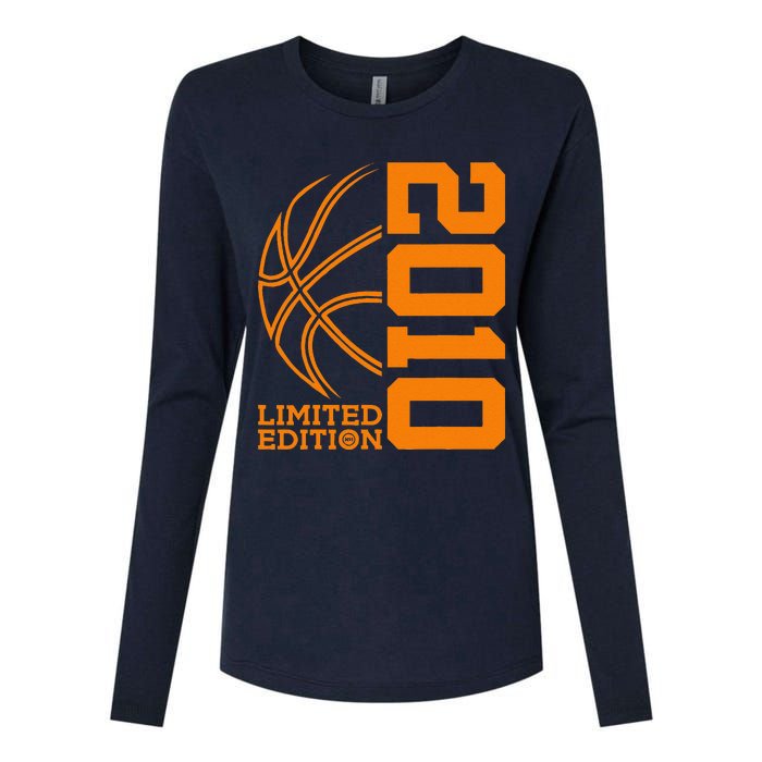 14th Birthday Basketball Limited Edition 2010 Womens Cotton Relaxed Long Sleeve T-Shirt