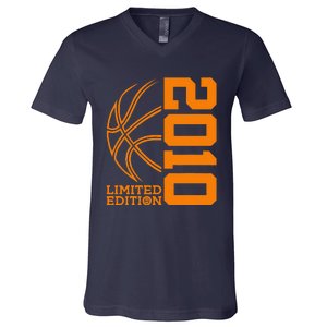 14th Birthday Basketball Limited Edition 2010 V-Neck T-Shirt