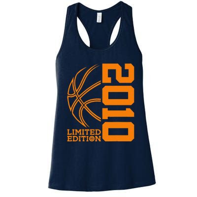 14th Birthday Basketball Limited Edition 2010 Women's Racerback Tank