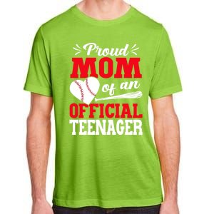 13Th Birthday Baseball Proud Mom Of An Teenager Gift Adult ChromaSoft Performance T-Shirt