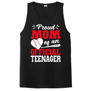 13Th Birthday Baseball Proud Mom Of An Teenager Gift PosiCharge Competitor Tank