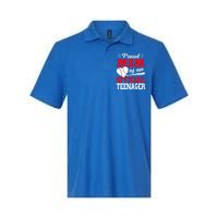 13Th Birthday Baseball Proud Mom Of An Teenager Gift Softstyle Adult Sport Polo