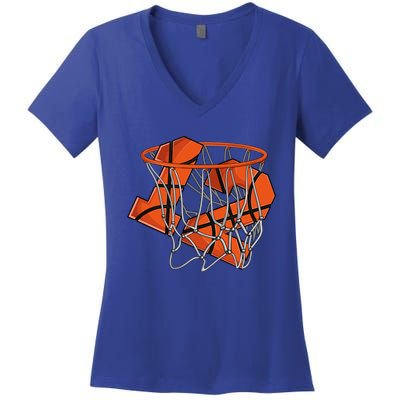 12th Birthday Basketball Cute Gift 12 Year Old Gift Women's V-Neck T-Shirt