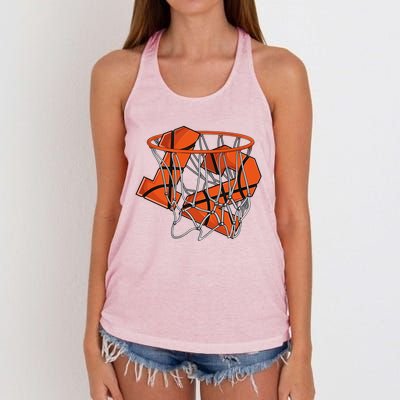 12th Birthday Basketball Cute Gift 12 Year Old Gift Women's Knotted Racerback Tank