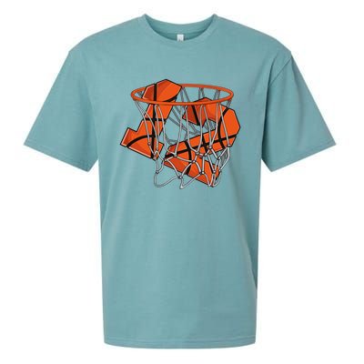 12th Birthday Basketball Cute Gift 12 Year Old Gift Sueded Cloud Jersey T-Shirt