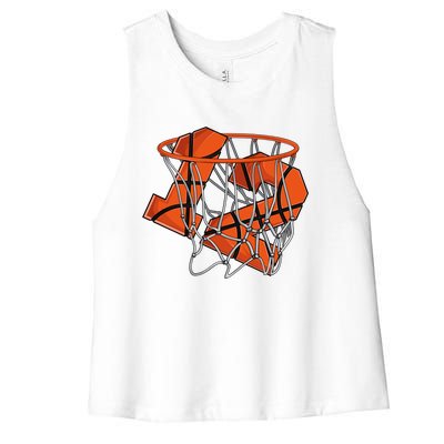 12th Birthday Basketball Cute Gift 12 Year Old Gift Women's Racerback Cropped Tank