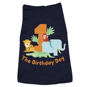 1st Birthday Boy Animal Jungle Doggie Tank