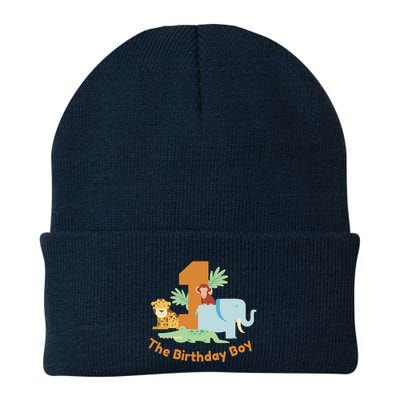 1st Birthday Boy Animal Jungle Beanie