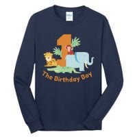 1st Birthday Boy Animal Jungle Tall Long Sleeve T-Shirt