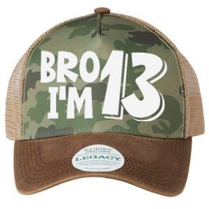 13th Birthday Bro I’m 13 Year Old Thirteen Thirteen Legacy Tie Dye Trucker Hat