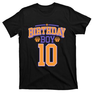 10th Birthday Basketball Lover 10 Years Old Bday T-Shirt